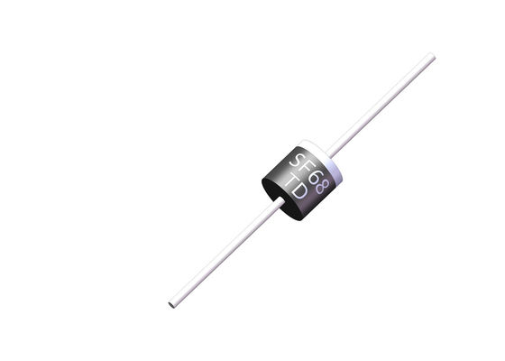 Axial Plastic Silicon Super Fast Recovery Rectifier Diode SF68 6A 600V R 6